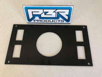 PBR Products Honda Pioneer 1000 Aluminum Dash Panel 3" radio  BOSS SQUARE w /4 switches for Rockford Fosgate PMX-2