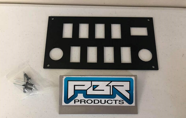 Honda pioneer 1000 8 switch 2 power acc and 1 horn winch blinker dash plate