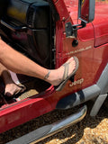 Jeep Wrangler TJ Foot Pegs- Door Hinge Foot Rest 1996-2006- 1 pair
