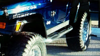 Jeep TJ Wrangler 3 1/2" Diamond Plate Rocker Guards Panels 1997 thru 2006