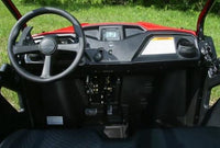 Honda Pioneer 500 Switch Plate: Horn, Led Light Bar, Winch, Voltmeter, switch blank, and USB