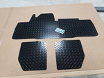 Honda Pioneer 700-4 floor mats boards 4 pc Dia Plate Front and Rear BLACK