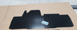 Honda Pioneer 700 700-4 floor mats boards 2 pc Dia Plate Front BLACK