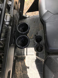 POLARIS RANGER CREW 2018 and UP BLACK Back Seat JUMBO CUP HOLDERS