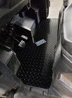Honda Pioneer 700-4 floor mats boards 4 pc Dia Plate Front and Rear BLACK