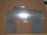 Honda Pioneer 700-4 floor mats boards 4 pc Dia Plate Front and Rear