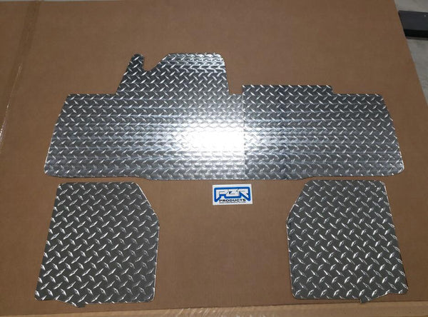 Honda Pioneer 700-4 floor mats boards 4 pc Dia Plate Front and Rear