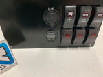 Honda Pioneer 1000 6 switch w/ 2 accessory holes RAM Mount BUILT OUT RED