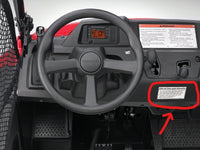 Honda Pioneer 700 Lower Warning switch panel: Winch, Rear Lights, Light Bar- 4 switch BLUE