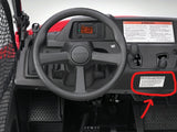 Copy of Honda Pioneer 700 Lower Warning switch panel: Winch, Rear Lights, Light Bar- 4 switch RED
