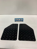 Club Car DS Golf Cart Diamond Plate Mud flaps Easy install new....BLACK