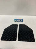 Club Car DS Golf Cart Diamond Plate Mud flaps Easy install new....BLACK