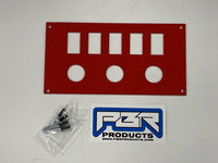 RED  Honda pioneer 1000 stereo 5 switch 3 outlet hole voltmeter bracket USB plugs