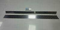 Jeep TJ Wrangler 3 1/4" 90° bend Rocker Guards Panels 1997 - 2006 polished alum
