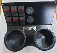 Honda Pioneer RAM MOUNT 1000 6 switches 2 outlet cup holder RED switches