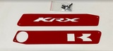 Kawasaki KRX 1000 Dash Panels- dash trim plate  - Kawasawki RED
