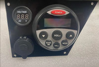 2022 Honda Pioneer 1000 Dash Plate w/ 2 outlet holes and 3" Radio Hole for Round Radio (Boss)