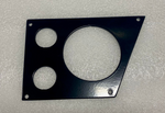 2022 and up Honda Pioneer 1000 Dash Plate w/ 2 outlet holes and 3" Radio Hole for Round Radio (Boss)
