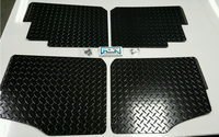 2020 and Up 570 Full Size Polaris Ranger Black Diamond Plate Aluminum Floor Boards CREW