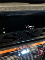2022 Honda Pioneer 1000 1000-5 Cubby dash plate - BLACK