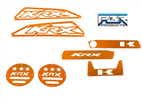 Kawsaki KRX-4 Accessory kit: Frog skins, Dash Plates, Cubby & Drains - Orange