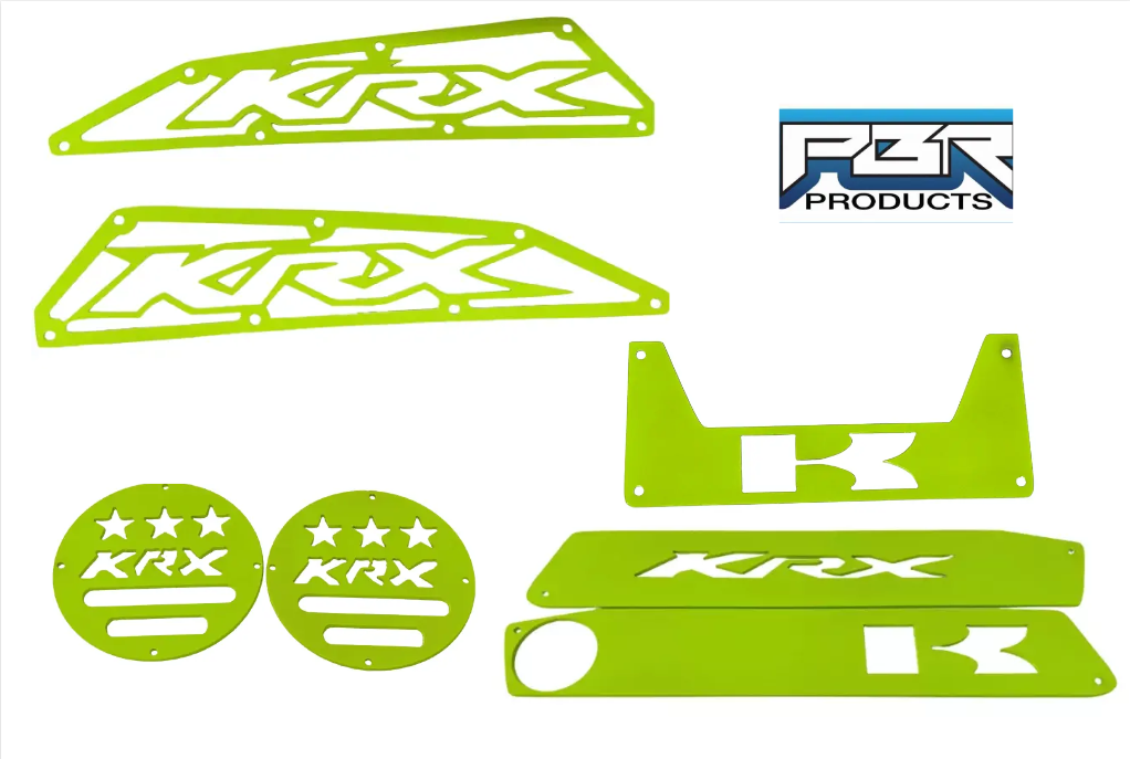 Kawasaki KRX accessory kit Dash kit, Frog Skin, cubby, & Drains Tra
