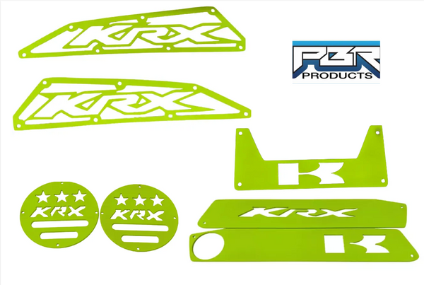 Kawasaki KRX accessory kit: Dash kit, Frog Skin, cubby, & Drains - Trail Edition