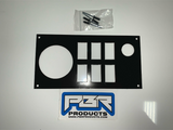 Honda Pioneer 1000 Dash Plate 3" Radio Hole (Boss), 6 switch, Volt Outlet, and Ram Mount Space - part #1001HPN