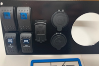 PBR Products Honda Pioneer 1000 Built out Dash Plate 3" radio hole w/ Dual USB, Voltmeter, Winch, and MORE