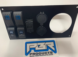 PBR Products Honda Pioneer 1000 Built out Dash Plate 3" radio hole w/ Dual USB, Voltmeter, Winch, and MORE