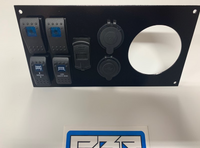 PBR Products Honda Pioneer 1000 Built out Dash Plate 3" radio hole w/ Dual USB, Voltmeter, Winch, and MORE