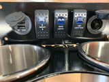 Honda Pioneer 700 Cupholder panel: Winch, Rear Lights, LED Light Bar, Cig/ USB