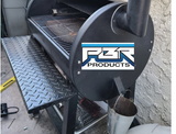 PBR Products Diamond Plate 8" Folding Shelf for Pit Boss 820D Pellet Grill - SILVER