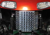 Ezgo RXV FRONT BUMPER Golf Cart Diamond Plate Front Shield 2008-UP