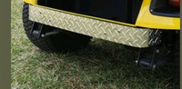 EZGO TXT Golf Cart Diamond Plate Rear Bumper Cover (2001.5-2013)