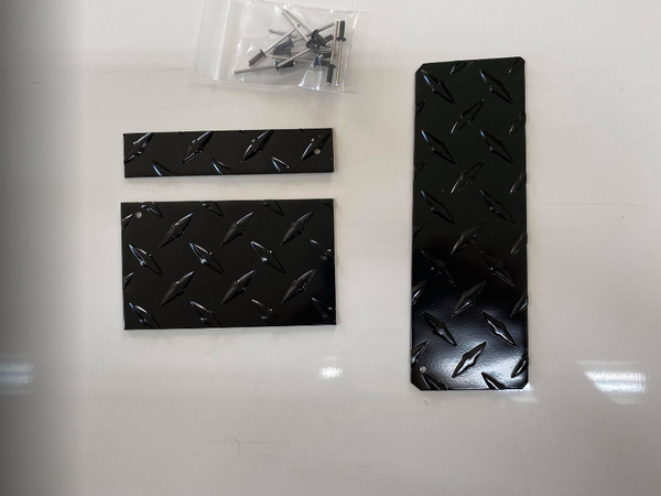 Yamaha G2 G9 3 peice Golf Cart Diamond Plate Pedal Set Brake and Gas Pedal BLACK