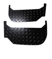 Yamaha RMAX Door Storage - cubby storage - Black Diamond Plate Pair X2 X4