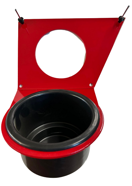 RED 2022-23 Honda Pioneer 1000 Ram Mount Boss MGR450B Radio Cup Holder