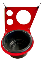 RED 2022-23 Honda Pioneer 1000 cup holder - drink holder 2.75" NOAM Radio Hole