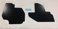 2015 and UP Kawasaki T2 or T4 Front Floor Boards Diamond Plate- BLACK POWDER COAT