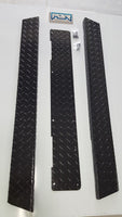 YAMAHA GOLF CART-DIAMOND PLATE ROCKERS G2-G9 Rocker panels and kick. BLACK