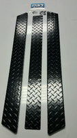YAMAHA GOLF CART BLACK DIAMOND PLATE ROCKERS G8 G14 G16 G22 Rocker panels and kick