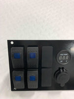 Honda Pioneer Dash build out Kit - 4 switch w/ voltmeter, power access point, and 2 blanks