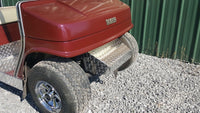 Yamaha G2 G9 Golf Cart Diamond plated Polished Alum Front Bumper Cover