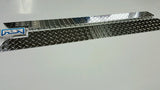 JEEP CJ5 Rocker Panel Side Plates 72-83 with bend 1" Diamond plate alum. 5 1/4"