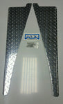 JEEP CJ7 CJ5 CJ8 Scrambler DIAMOND PLATE FRONT FENDER TOP COVERS 45° bend 1/2"