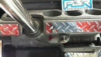 Yamaha G8 G14 - G22 Golf Cart Diamond Plate Dash Covers Rivet on