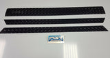 CLUB CAR DS 82 up Rocker Panels & Kick Alumium Diamond Plate Sharp BLACK