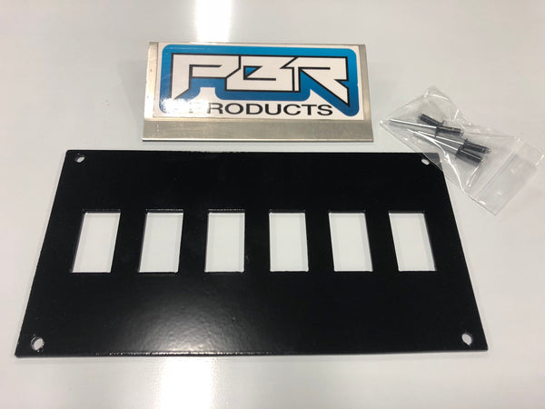 Honda Pioneer 1000 Stereo Mounting Bracket | 3-Hole | 6 Switch Slots & 2 Power Outlet Holes | PBR PRODUCTS