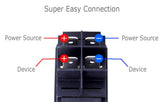 Honda Pioneer 700 Plate w/ 6 RED switches 1 Power Acc & 1 USB Port kit INCLUDES PLATE